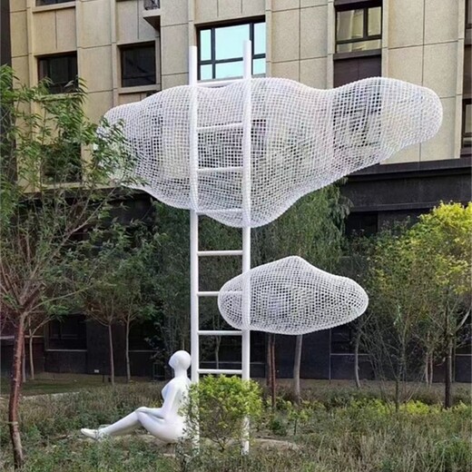 宁夏镂空不锈钢云朵雕塑厂家电话