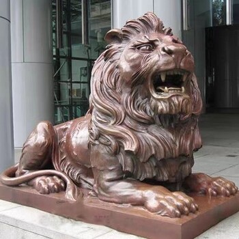 鎮(zhèn)宅鑄銅獅子雕塑