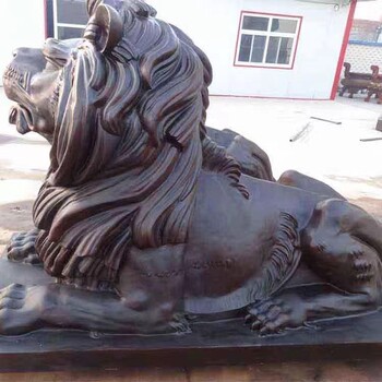 鎮(zhèn)宅鑄銅獅子雕塑