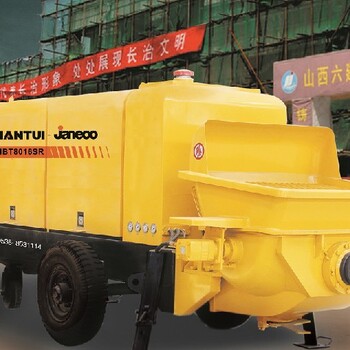 小型搅拌拖泵价格山推混凝土拖泵HBT80混凝土拖泵生产厂家