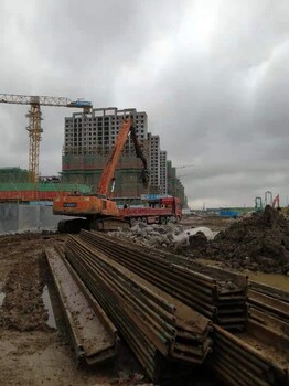 杭州15m拉森钢板桩租赁租费是多少钢板桩出租