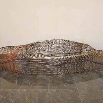 设计不锈钢编织坐凳雕塑使用寿命,锻铜浮雕