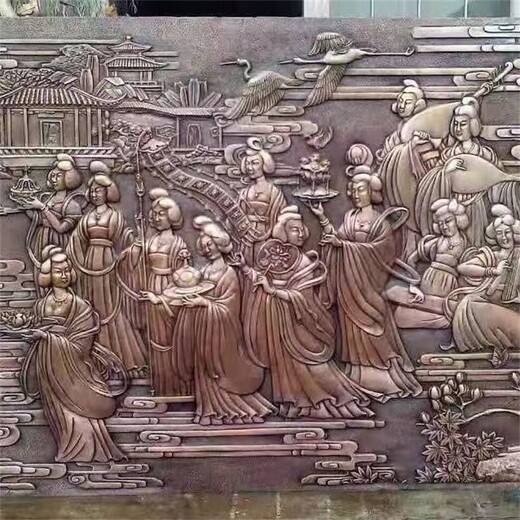 玻璃鋼浮雕背景墻小品