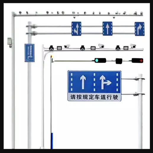 西藏拉萨交通标志杆厂家成都高速单悬臂杆