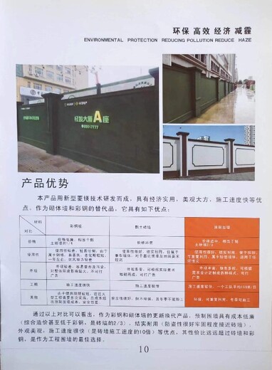 济宁梁山县安装方便施工围挡潍坊青州市施工围挡生产厂家