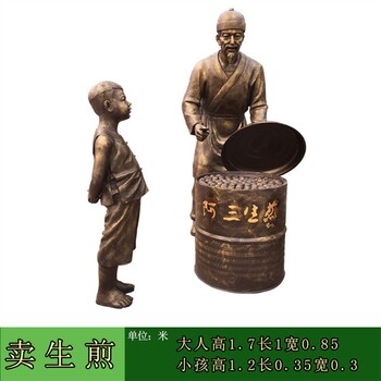 民俗仿銅人物雕塑定做電話