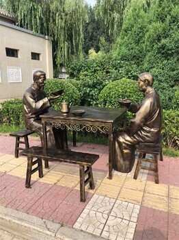定制民俗仿銅人物雕塑造型