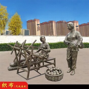 加工商業(yè)街鑄銅人物雕塑