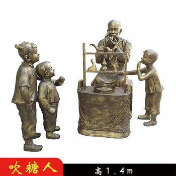 民俗仿銅人物雕塑定做電話