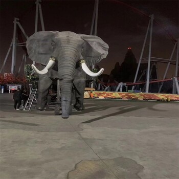 商业活动宣传机械大象出租大型巡游机械大象租赁设备租售