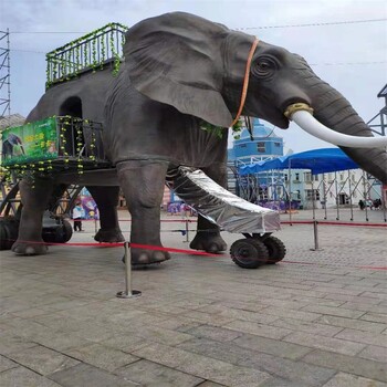 巡游机械大象出租商场商业活动巡游道具大人小孩可以乘坐