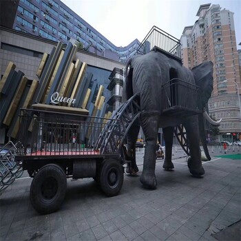 莆田商场活动巡游机械大象出售,载人巡游机械大象