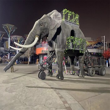 亳州商场庆典巡游机械大象出售,载人巡游机械大象