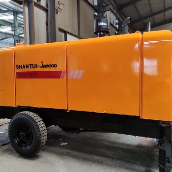 山推建友拖式混凝土泵HBT6013SR拖泵柴油機(jī)泵混凝土輸送泵