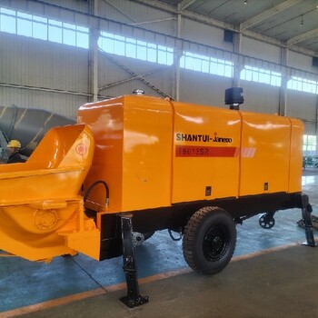 山推建友拖式混凝土泵HBT6013SR拖泵柴油機(jī)泵混凝土輸送泵