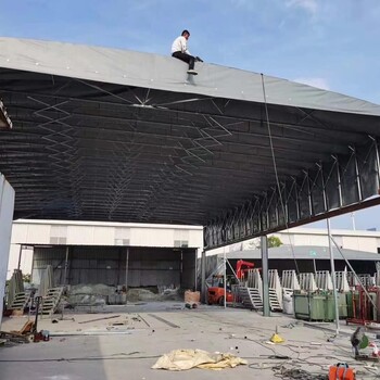 彩鋼雨棚定制廠家陜西防塵遮陽雨棚價格