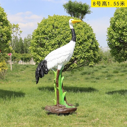 仙鶴雕塑公園小動(dòng)物雕塑定做