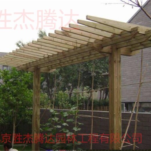 懷柔家庭花園設(shè)計(jì)防腐木涼亭六角涼亭