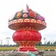曲陽(yáng)玻璃鋼水果籃雕塑圖