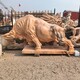 县公园石雕牛雕塑图