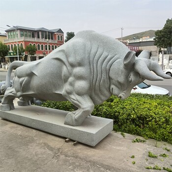 供應(yīng)石雕牛雕塑訂做