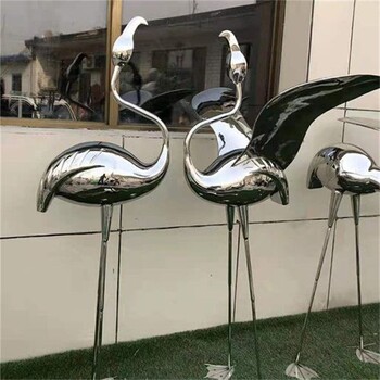 創(chuàng)意火烈鳥雕塑定制