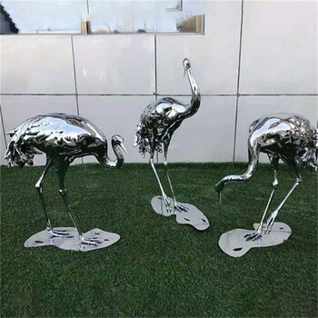創(chuàng)意火烈鳥雕塑定制