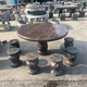 大型庭院石桌石凳圖