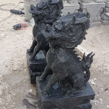 大型庭院石雕麒麟制造商
