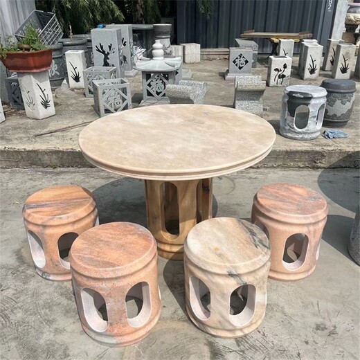 供應(yīng)大型石桌石凳廠家