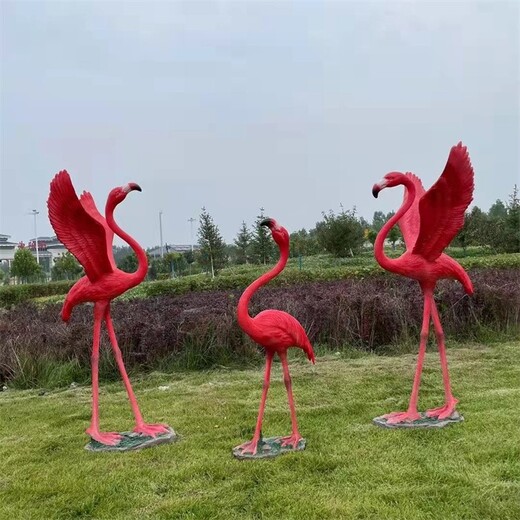 曲陽縣紅色火烈鳥雕塑大全