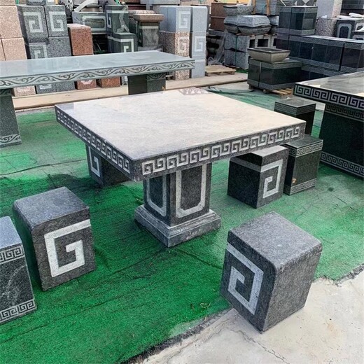 鏤空石桌石凳定做