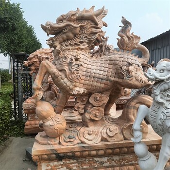 仿古石雕麒麟產地