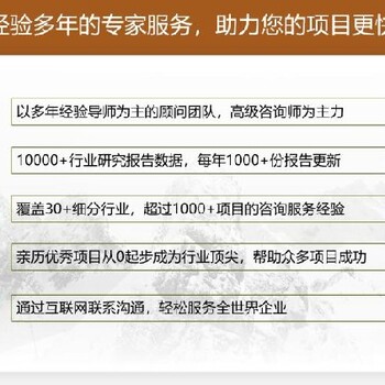可行性研究報(bào)告編寫(xiě)公司