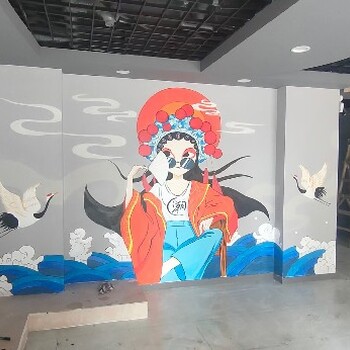 台州餐厅墙画涂鸦彩绘报价