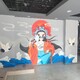 青浦市政文化墙画彩绘图