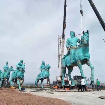 制作内蒙古骑马人雕塑报价,销售内蒙古骑马人雕塑厂家直销