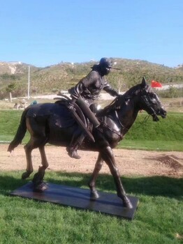 制作内蒙古骑马人雕塑价格,设计内蒙古骑马人雕塑电话