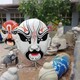 戲曲臉譜雕塑圖
