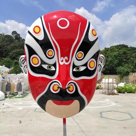 供應戲曲臉譜雕塑定做