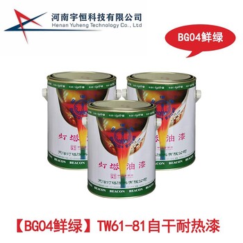 BG04鲜绿TW61-81自干耐热漆可调色制式涂料耐500度高温