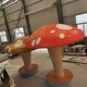 曲阳县抽象不锈钢蘑菇雕塑生产厂家产品图