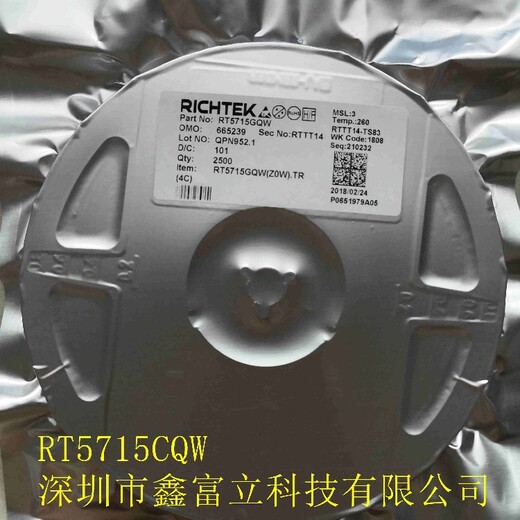 RT2875BQGCP，电源管理RICHTEK立锜原装供应商