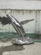 定制不锈钢鲸鱼雕塑图