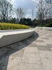 张家界酒店花园天然卵石水洗石彩色路面艺术混凝土坐凳设计铺装