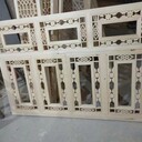 成都实木花格窗扇/中式雕花镂空窗/雕花中式木门mcc-2k精美木制品