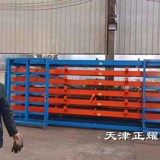 广西南宁抽屉式板材货架6米钢板存放架卧式铝板铜板货架