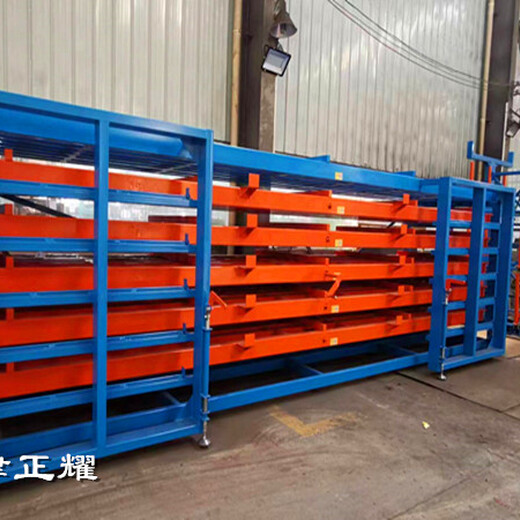 新疆克拉玛依抽屉式板材货架6米钢板存放架铝板铜板架子