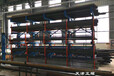 重庆钢材货架伸缩式立体存放钢材库里的长料存储量高