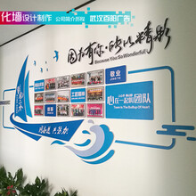 武汉企业广告牌背景墙，企业宣传墙公司介绍文化墙设计制作